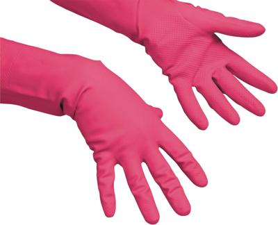 Vileda handschoenen Multi Purpose, latex, small, rood Vileda handschoenen Multi Purpose, latex, small, rood