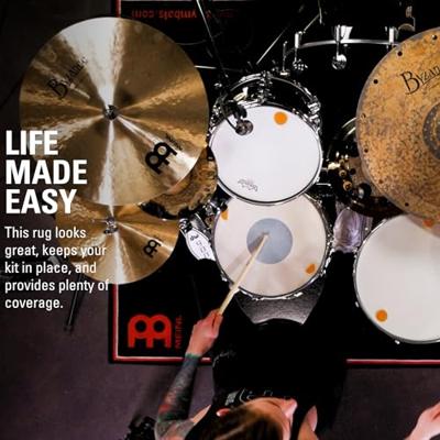 Meinl MDR-BK drummat zwart 1.60 x 2.00 m Meinl MDR-BK drummat zwart 1.60 x 2.00 m