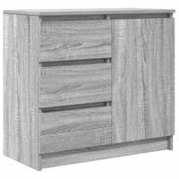 Dressoir met lade 71x35x65 cm spaanplaat grijs Sonoma - thumbnail