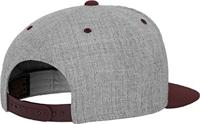 Flexfit FX6089MT Classic Snapback 2-Tone - Heather Grey/Maroon - One Size - thumbnail