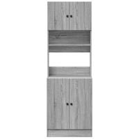 Keukenkast 60x50x180 cm bewerkt hout grijs sonoma eiken - thumbnail
