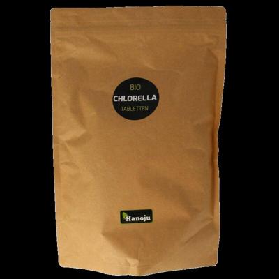 Hanoju Bio chlorella tabletten papier zak 2500 Tabletten