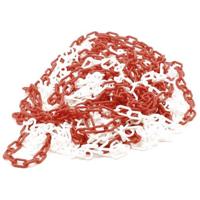 Perel signalisatieketting 25 meter rood/wit - thumbnail