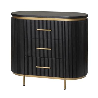 Tower Living Ladekast 'Rivello' Mangohout, 80 x 90cm Tower Living Ladekast 'Rivello' Mangohout, 80 x 90cm