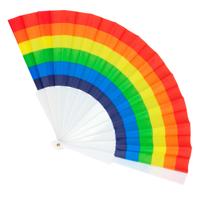 Waaier regenboog kleuren - thumbnail