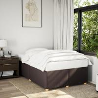 Bedframe zonder matras 120x190 cm stof donkerbruin - thumbnail
