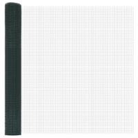 VidaXL Gelaste draadhek groen 1.2 x 10 m - thumbnail