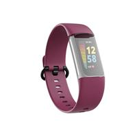Hama Fitbit horlogeband 22 mm (verstelbare reserveband voor smartwatch Fitbit Charge 5, Fitbit armband om te vervangen, wisselarmband van TPU, roestvrijstalen gesp) rood - thumbnail