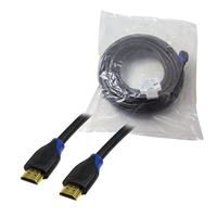 LogiLink CH0067 HDMI-kabel HDMI Aansluitkabel HDMI-A-stekker, HDMI-A-stekker 15.00 m Zwart 4K UHD, Audio Return Channel (ARC), Vergulde steekcontacten - thumbnail