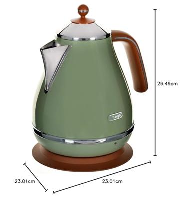 DeLonghi KBOV 2001.GR waterkoker 1,7 l Groen 2000 W