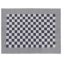 10-delige Keukendoekenset katoen blauw en wit - thumbnail