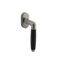 Intersteel Raamkruk draaikiep Combinatie op ovale rozet - RVS - thumbnail