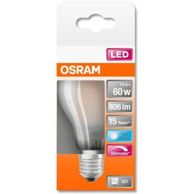 OSRAM HOMELIGHTING 4058075434608 LED-lamp Energielabel E (A - G) E27 Peer 7 W = 60 W Koudwit (Ø x l) 60 mm x 106 mm 1 stuk(s) OSRAM HOMELIGHTING 4058075434608 LED-lamp Energielabel E (A - G) E27 Peer 7 W = 60 W Koudwit (Ø x l) 60 mm x 106 mm 1 stuk(s)
