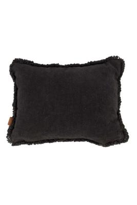 Zusss Kussen Velvet Zilver Hartje 35x25cm Antracietgrijs