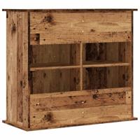 Aquariumstandaard 81x36x73 cm bewerkt hout oud houtkleurig - thumbnail