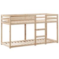 Stapelbedframe zonder matras massief grenenhout 90x190 cm - thumbnail