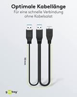 Goobay 95746 USB 3.0 Dual Power SuperSpeed kabel - thumbnail