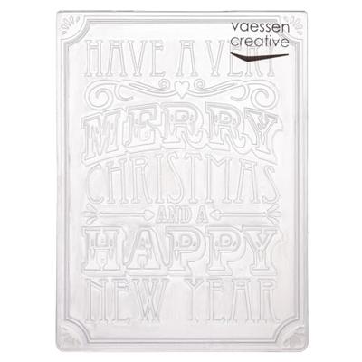 Vaessen Creative • embossing folder christmas verse