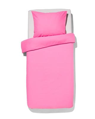 HEMA Dekbedovertrek 140x200/220cm zacht katoen felroze (felroze)
