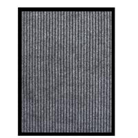 VidaXL Deurmat 60x80 cm gestreept grijs - thumbnail