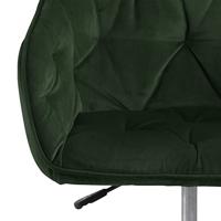 Bendt Bureaustoel 'Loren' Velvet, kleur Forest Green - thumbnail