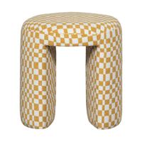 WOOOD Krukje 'Charlie' Geweven, kleur Geel - thumbnail