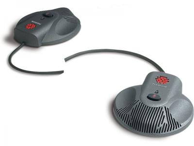Polycom externe microfoons kit voor SoundStation 2 EX TT-P conferentiesysteem zwart