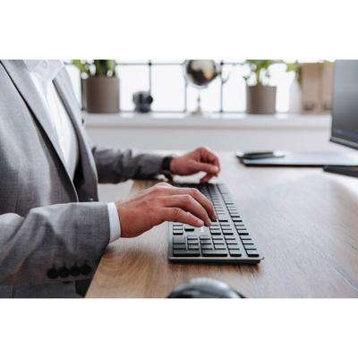 CHERRY KW X ULP toetsenbord Universeel USB + RF Wireless + Bluetooth QWERTZ Duits Zwart