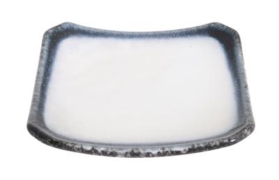 Vierkant Porseleinen Bord - Tajimi - Grijs/Wit - 14.5 x 14.5 x 2cm Vierkant Porseleinen Bord - Tajimi - Grijs/Wit - 14.5 x 14.5 x 2cm