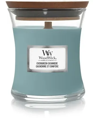 WoodWick evergreen cashmere mini candle