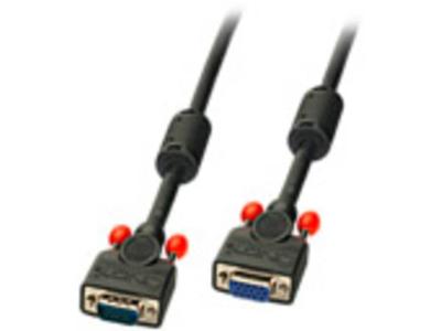 LINDY 36398 VGA-kabel M/F, zwart 15 m