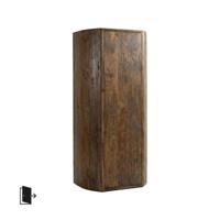 LABEL51 Bergkast Saya - Espresso - Mangohout - 160 cm - Rechts - thumbnail