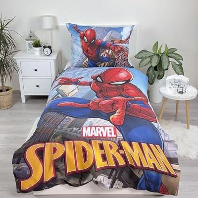 SpiderMan Dekbedovertrek old school - Eenpersoons - 140 x 200 cm - Katoen