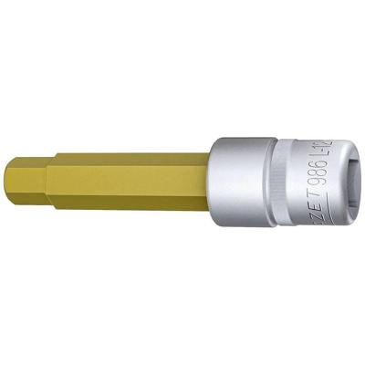 HAZET Dopsleutelbit 986L-12 · 1/2 inch (12,5 mm) vierkant hol · Binnen-zeskant-profiel · SW 12 mm HAZET Dopsleutelbit 986L-12 · 1/2 inch (12,5 mm) vierkant hol · Binnen-zeskant-profiel · SW 12 mm
