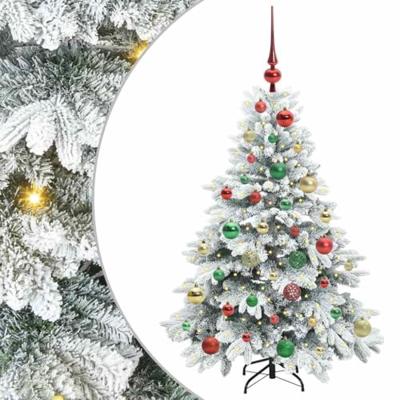 VidaXL Kunstkerstboom met 150 led met standaard wit 120 cm pe en pvc