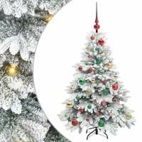VidaXL Kunstkerstboom met 150 led met standaard wit 120 cm pe en pvc - thumbnail