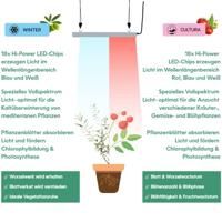 Venso LED-plantenlamp groei 65 cm 230 V LED vast ingebouwd 35 W RGBW 1 stuk(s) - thumbnail