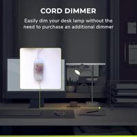 Riga LED tafellamp - Kantelbaar en draaibaar - Ingebouwde dimmer - Bureaulamp voor binnen - GU10 fitting - Max. 35 Watt - Wit - 3 jaar garantie - thumbnail