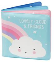 A Little Lovely Company badboekje Cloud&Friends 12 cm foam blauw/roze - thumbnail
