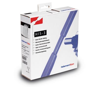 HellermannTyton 308-30303 Krimpkous zonder lijm Transparant 3 mm 1 mm Krimpverhouding:3:1 10 m