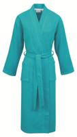 Carl Ross Carl Ross Unisex Badjas Kimono 37100 Turquoise/White M - thumbnail