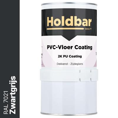Holdbar PVC-Vloer Coating Zwartgrijs (RAL 7021) 1 Kg