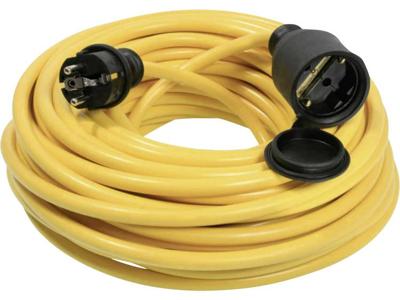 AS Schwabe 60352 Stroom Verlengkabel 16 A Geel 10.00 m AT-N07V3V3-F 3G 1,5 mm²