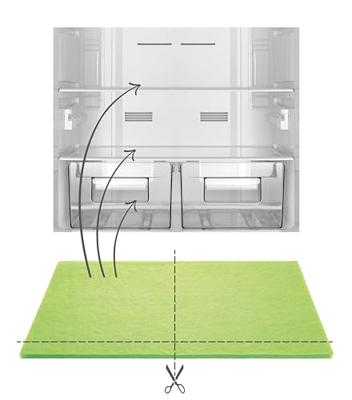 Antislipmat Tescoma 4food 47 x 30 cm Groen Plastic Antislipmat Tescoma 4food 47 x 30 cm Groen Plastic