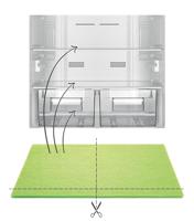 Antislipmat Tescoma 4food 47 x 30 cm Groen Plastic - thumbnail