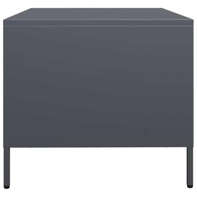 Salontafel 68,5x50x43,5 cm koudgewalst staal antracietkleurig