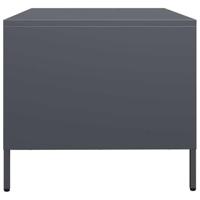 Salontafel 68,5x50x43,5 cm koudgewalst staal antracietkleurig - thumbnail