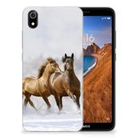 Xiaomi Redmi 7A | TPU Hoesje | Paarden - thumbnail