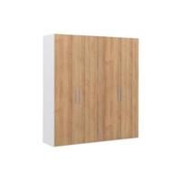 Goossens Kledingkast Easy Storage Ddk, Kledingkast 203 cm breed, 220 cm hoog, 4x draaideur - thumbnail