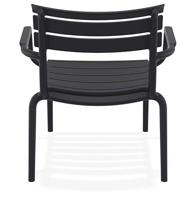 ALTEREGO AROMA Tuinstoel met armleuningen - Zwart - thumbnail